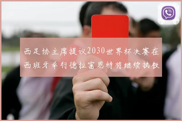 西足协主席提议2030世界杯决赛在西班牙举行德拉富恩特将继续执教国家队